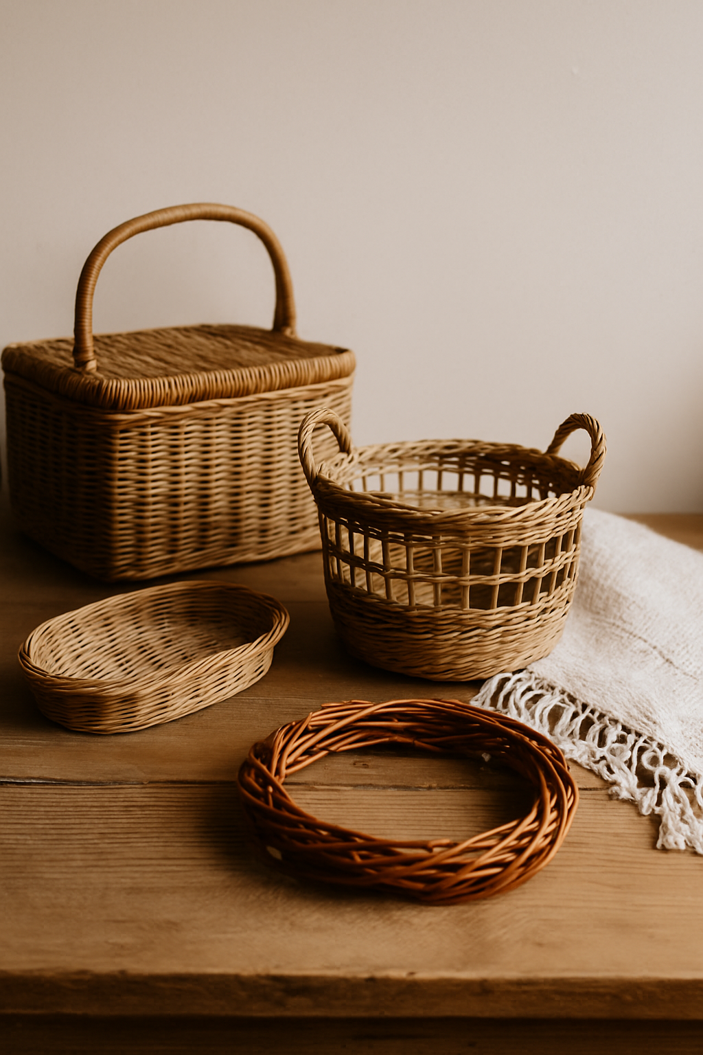 Paniers et objets décoratifs en vannerie artisanale – création naturelle Naamaa à La Ferté-Bernard