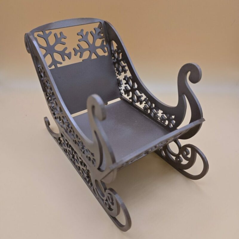 Traîneau décoratif de Noël – Contreplaqué 5 mm – 4 finitions